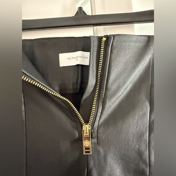All Things Golden Second Skin Vegan Faux Leather Pant Size XS - Picture 7 of 9